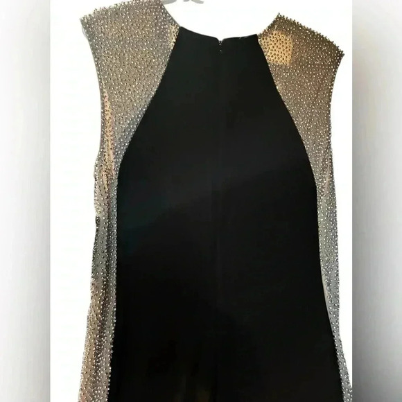 Xscape Madison long jersey knit caviar beaded sides dress - Picture 6 of 8